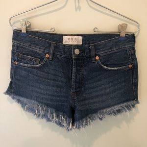 Ripped Denim Shorts